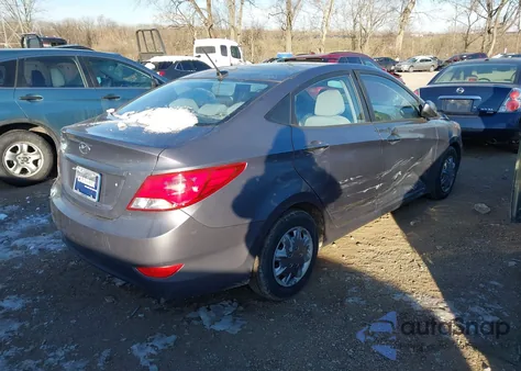 2017 Hyundai Accent Se из США, поврежденный, VIN KMHCT4AE4HU212941